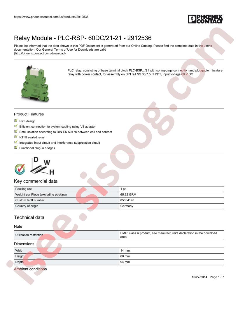 PLC-RSP-60DC