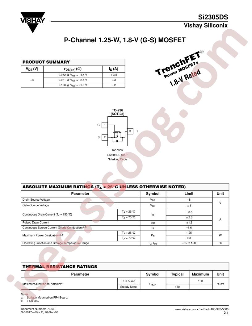 SI2305DS