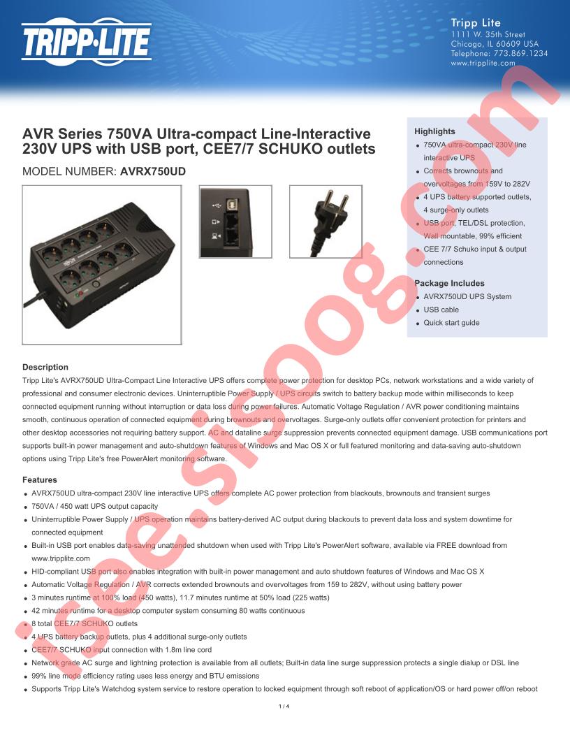 AVRX750UD