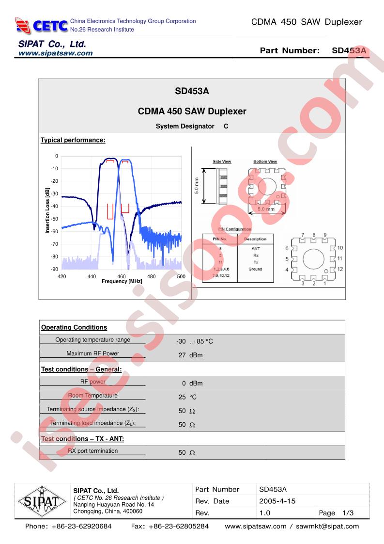 SD453A