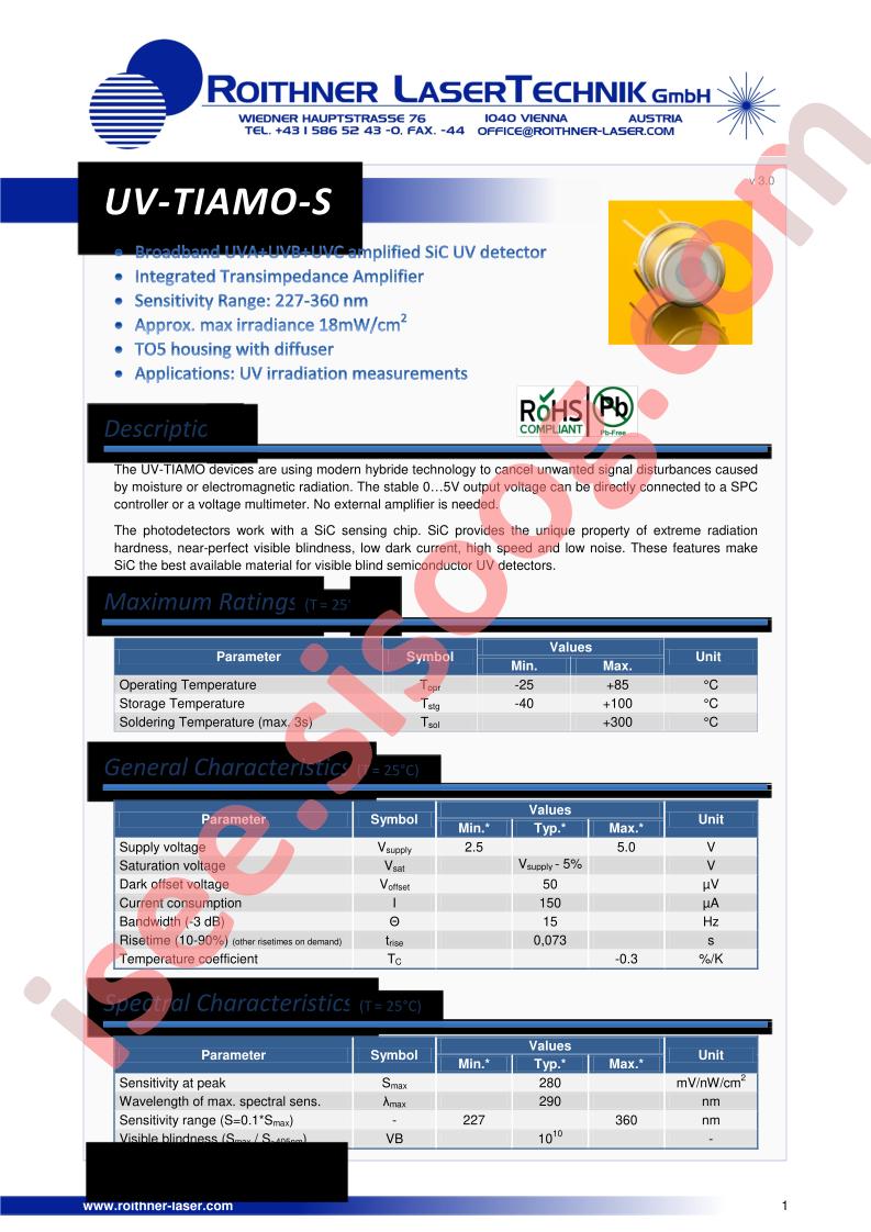 UV-TIAMO-S