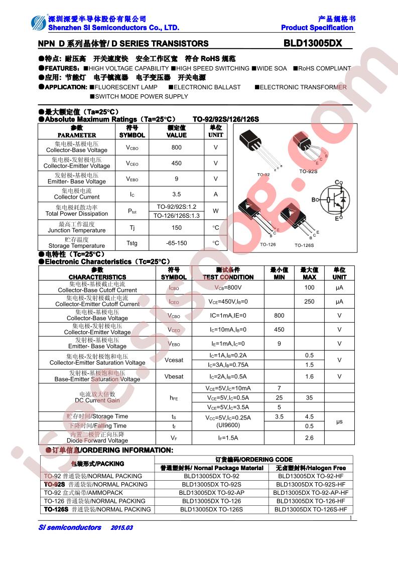 BLD13005DX