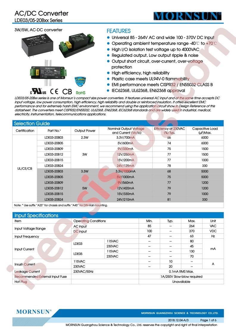 LDE03-20B15