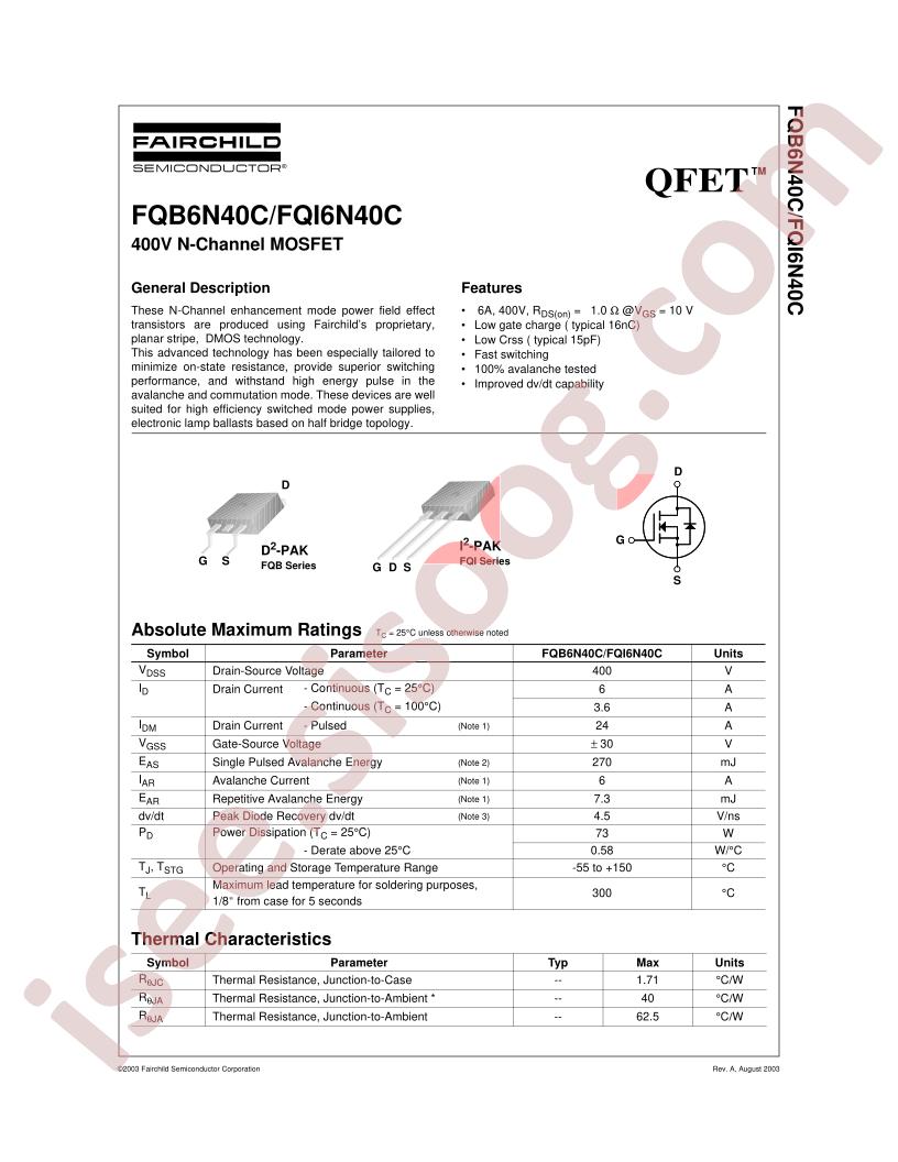 FQB6N40C