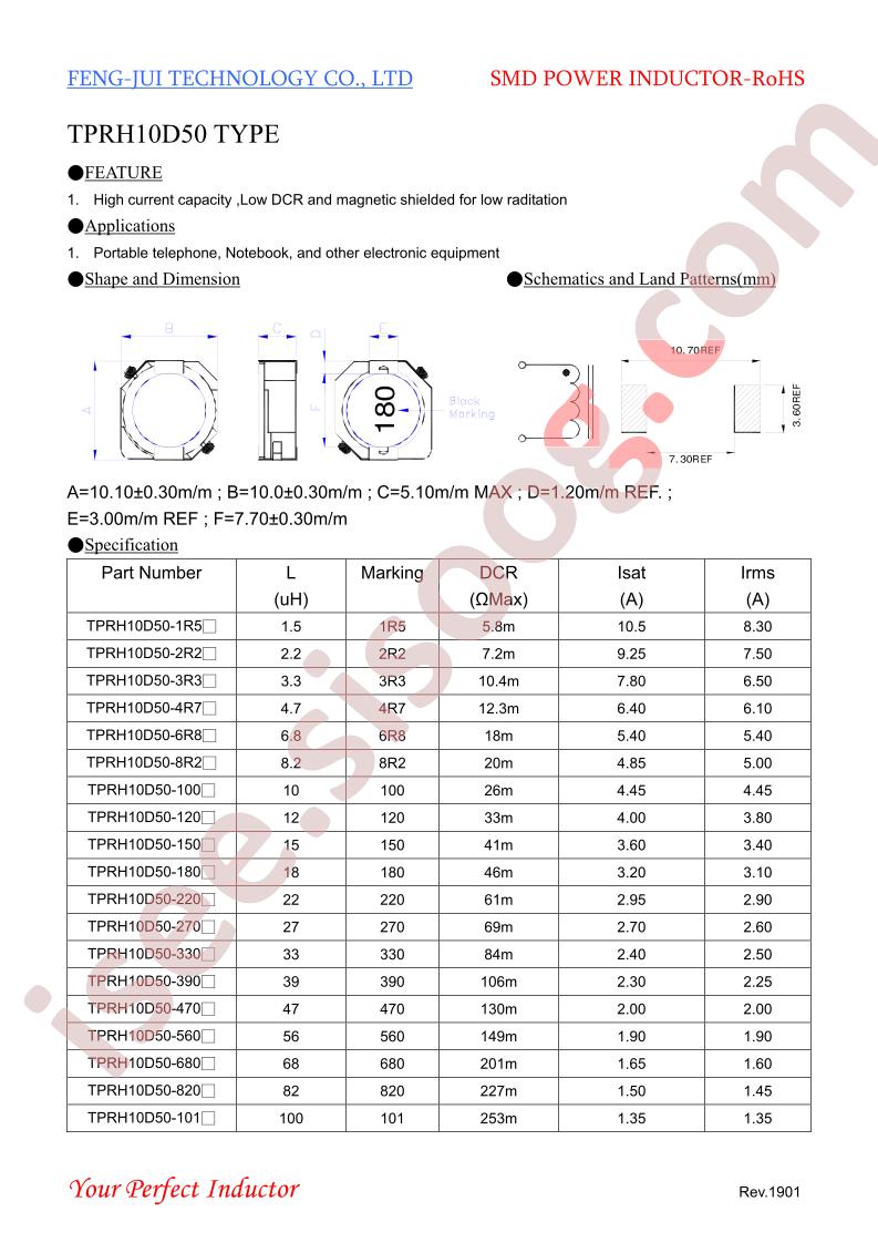 TPRH10D50-1R5