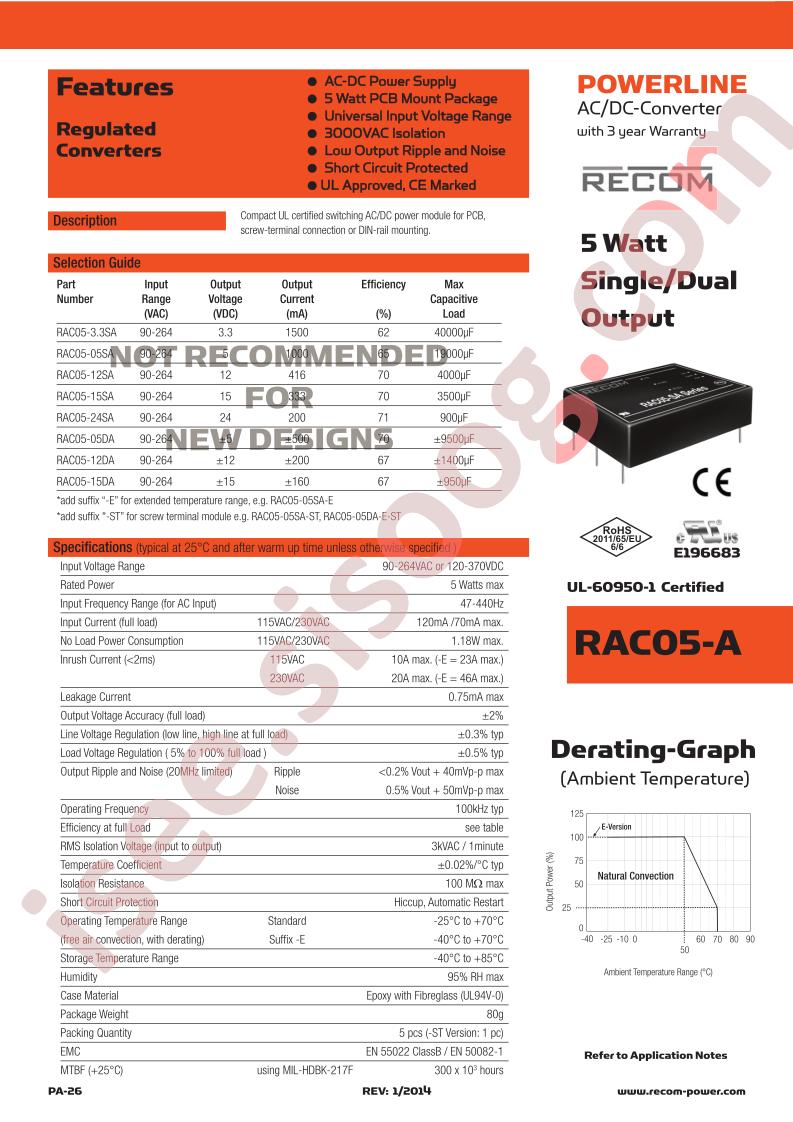 RAC05-S-DA