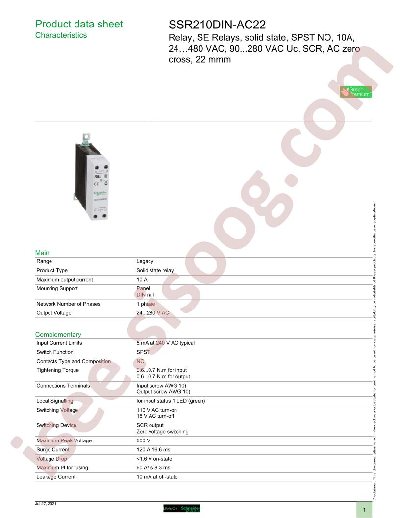 SSR210DIN-AC22