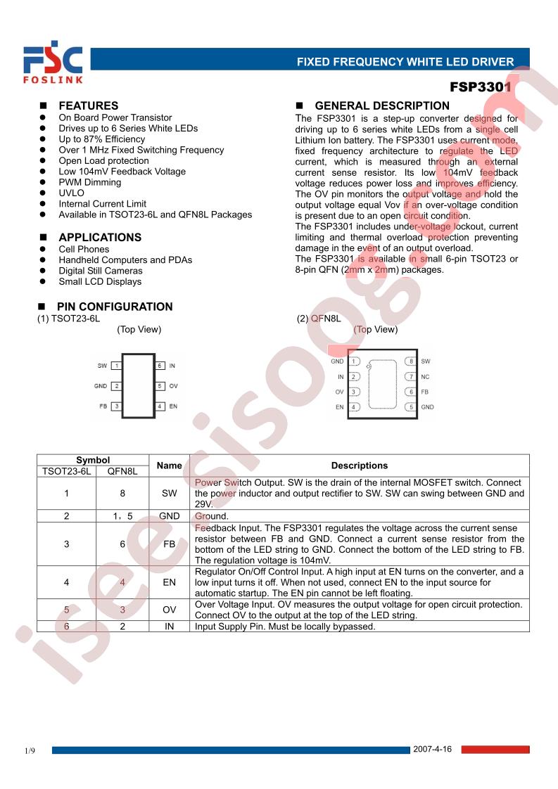 FSP3301QAD