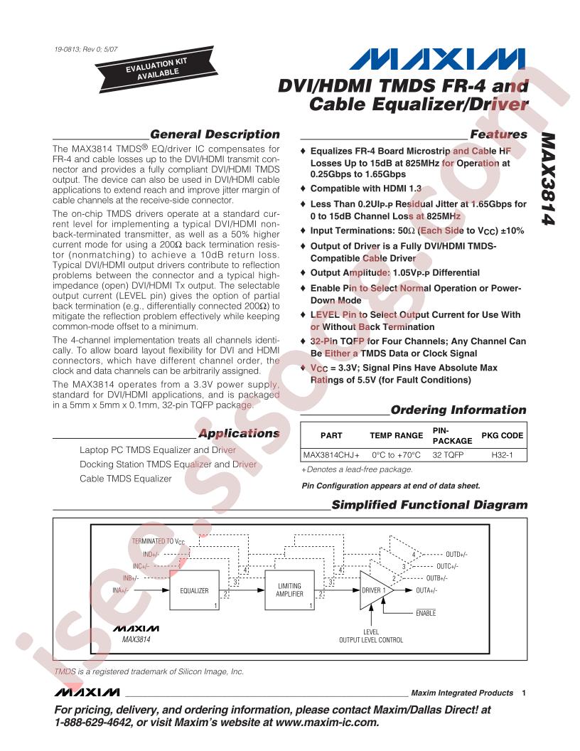 MAX3814