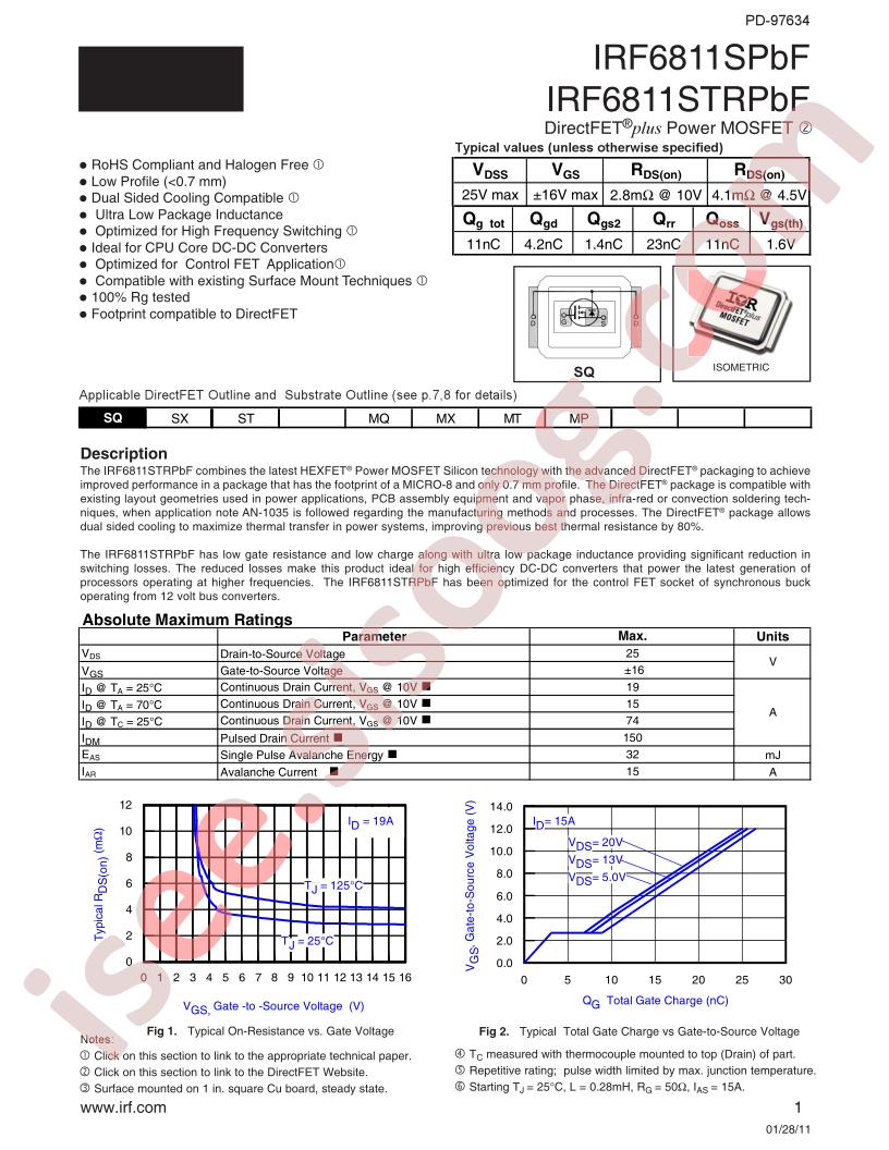IRF6811STRPBF