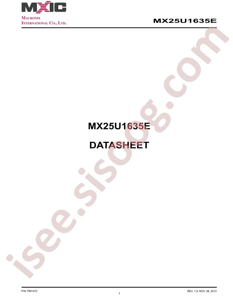 MX25U1635E