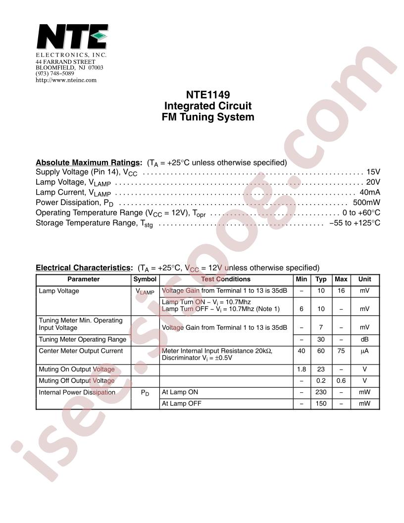 NTE1149