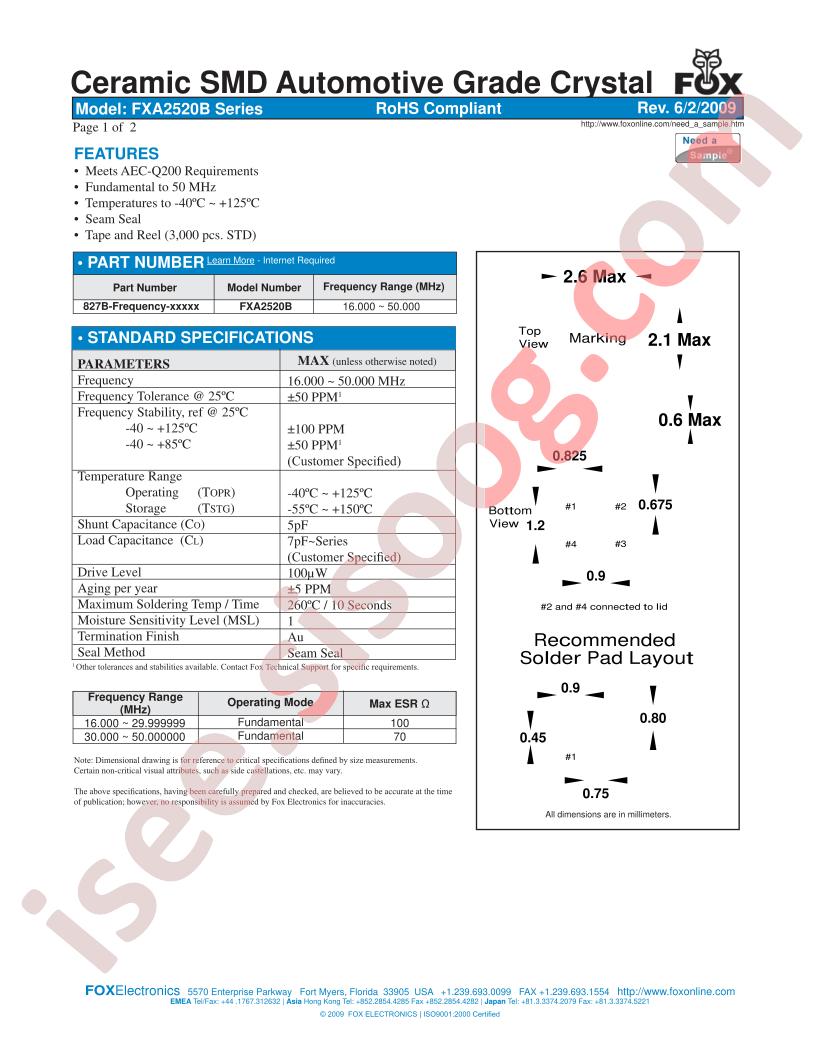 FXA2520B