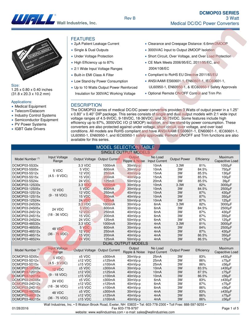 DCMOP03-12S12B-T