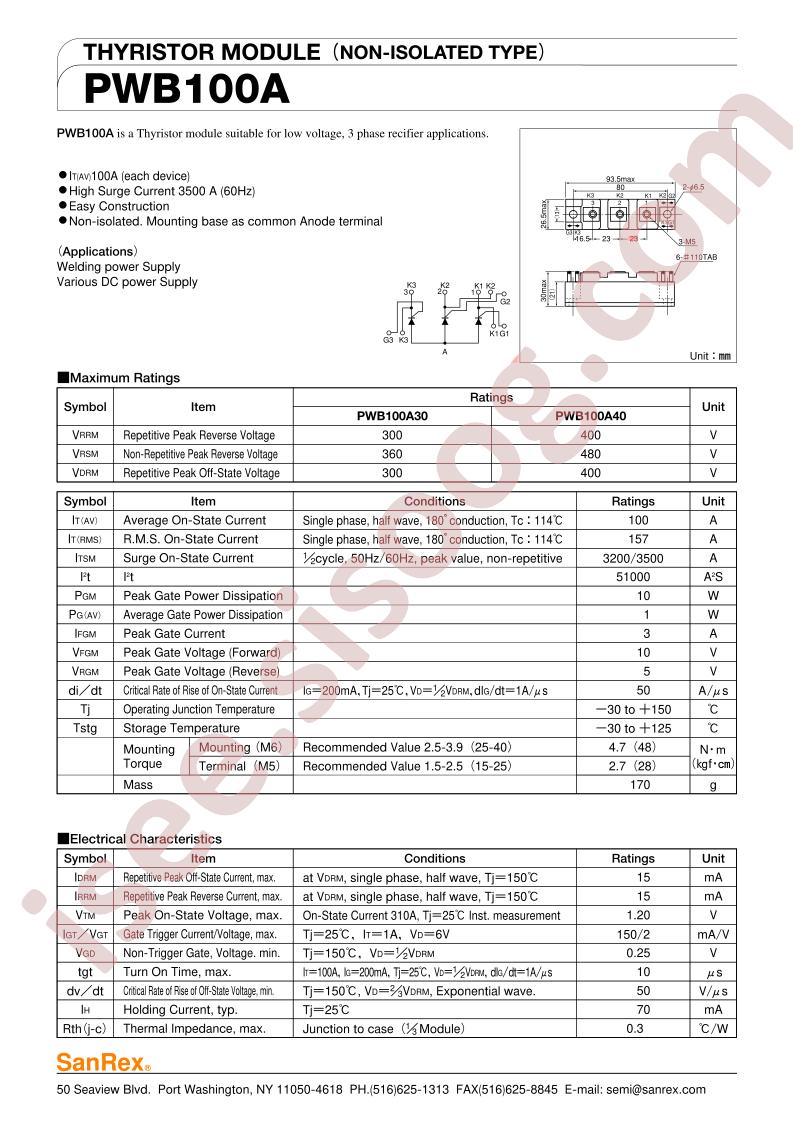 PWB100A