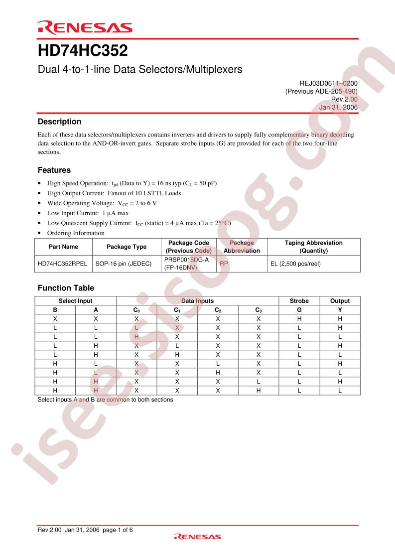 HD74HC352RPEL