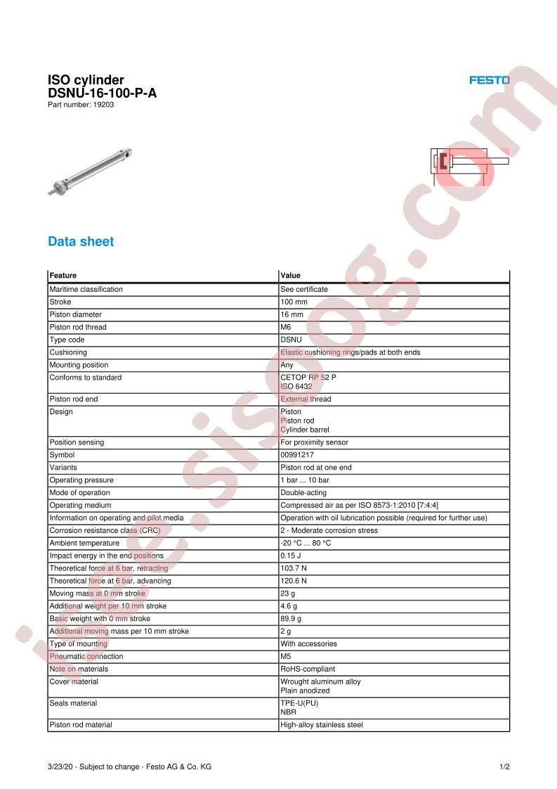 DSNU-16-100-P-A