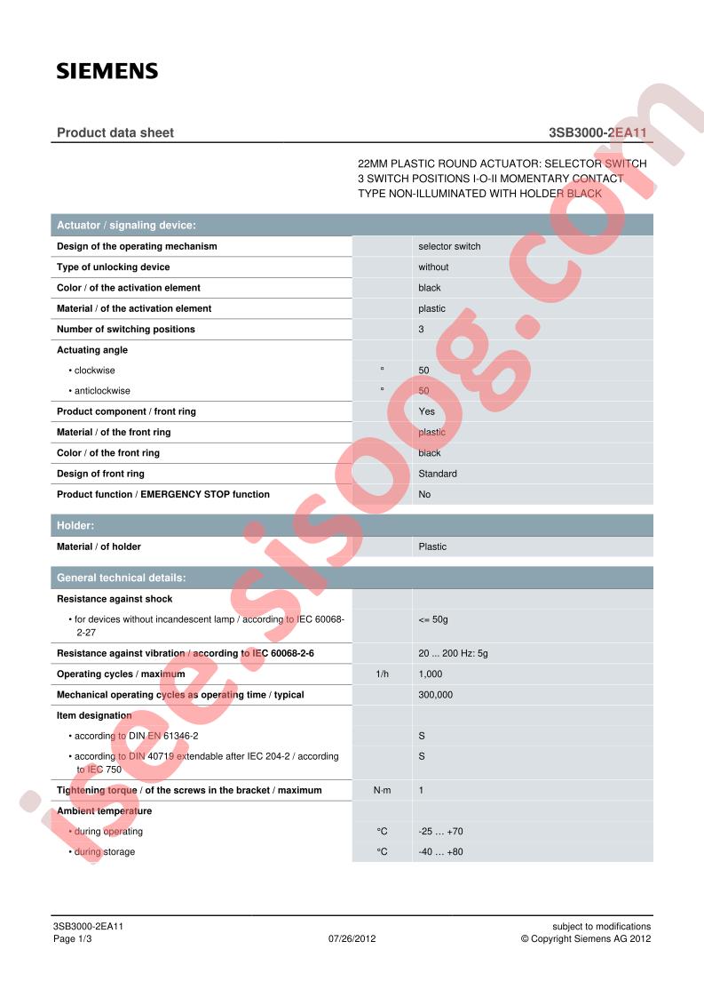 3SB3000-2EA11