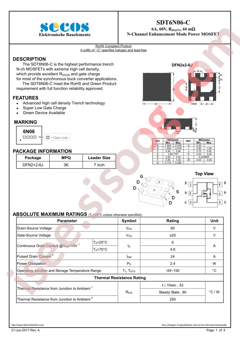 SDT6N06-C