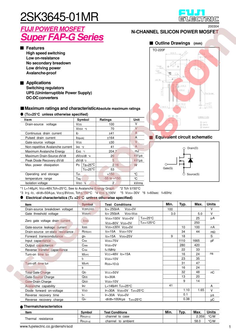 2SK3645-01MR