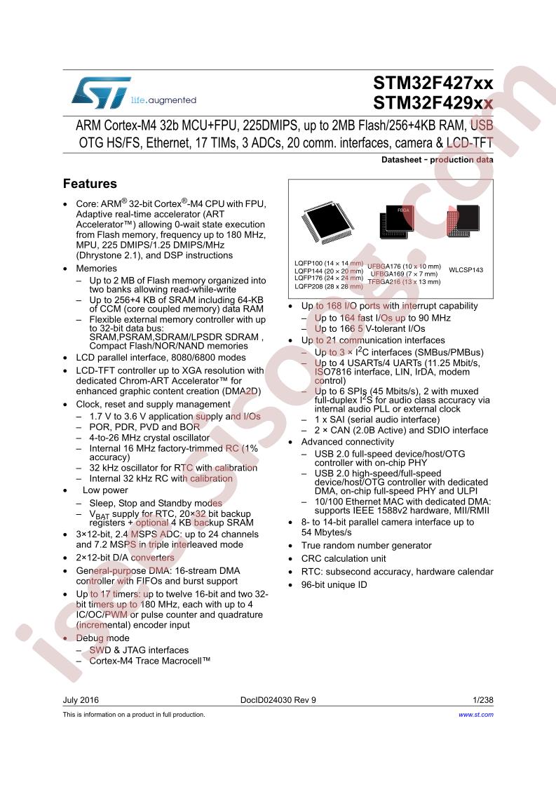 STM32F427XX