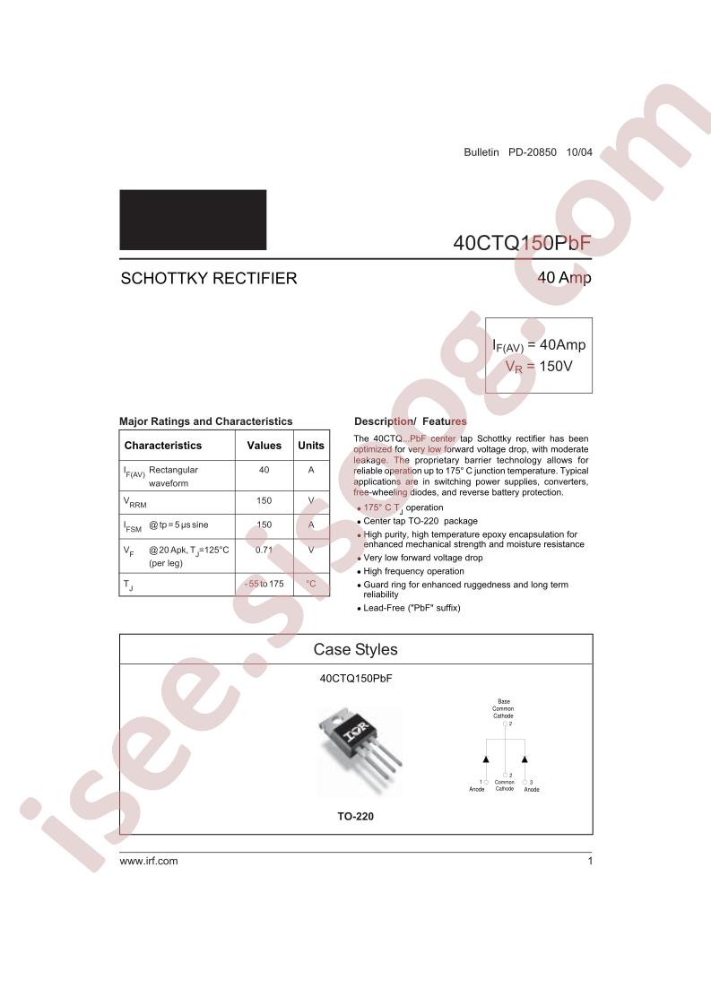 40CTQ150PBF