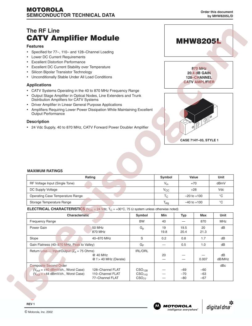 MHW8205L