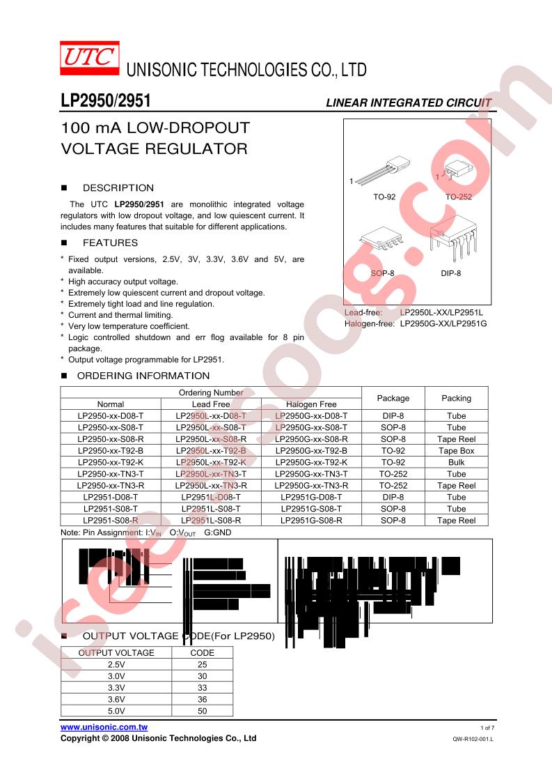 LP2950-XX-D08-T