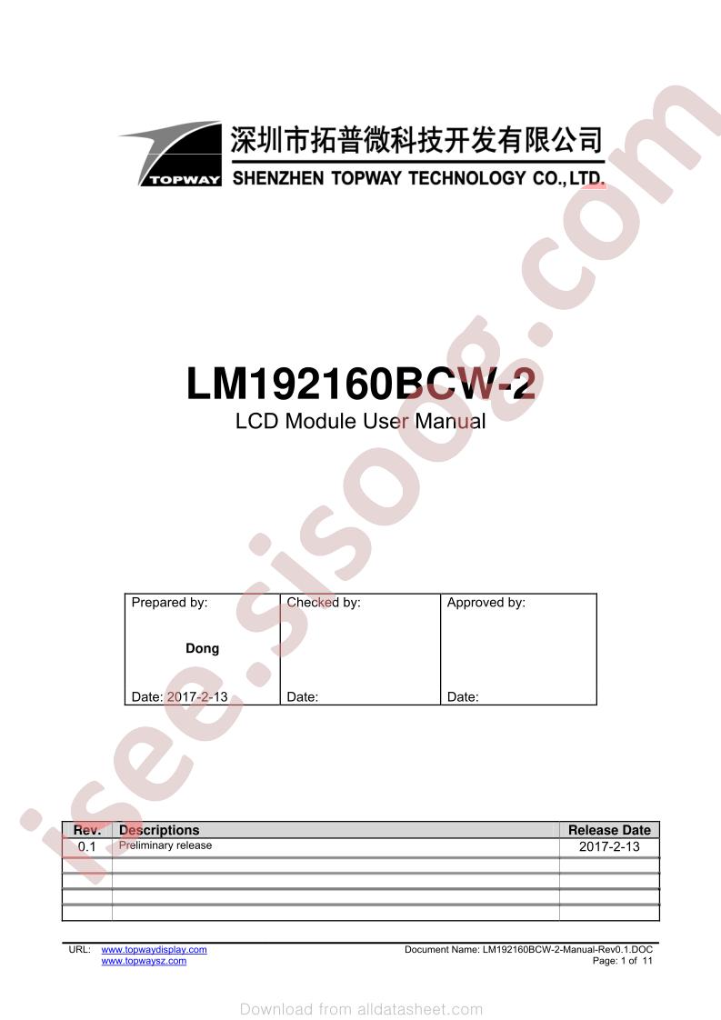 LM192160BCW-2