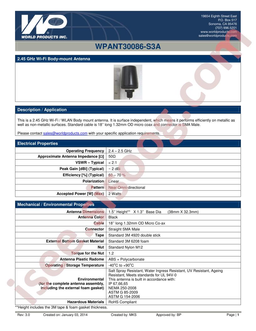 WPANT30086-S3A