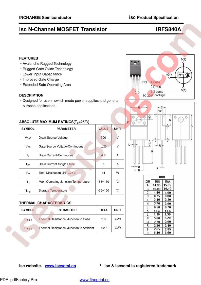 IRFS840A