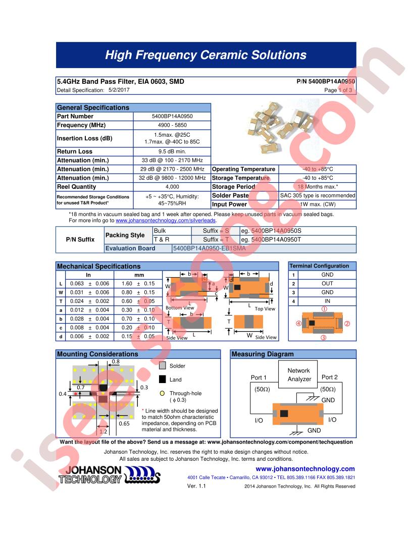 5400BP14A0950T