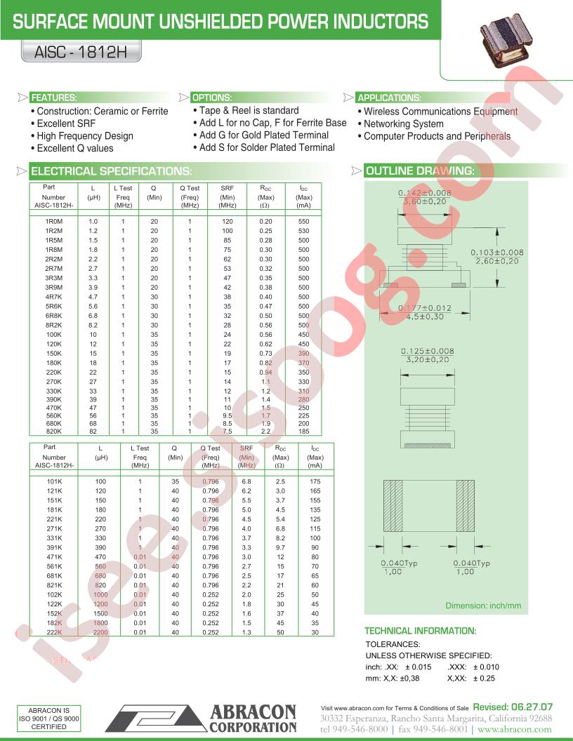 AISC-1812H