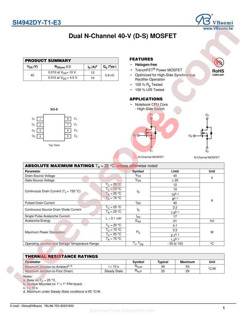 SI4942DY-T1-E3