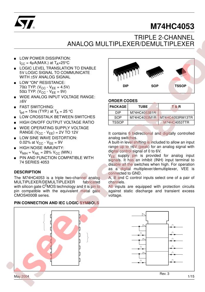 M74HC4053