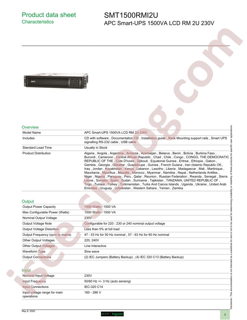SMT1500RMI2U