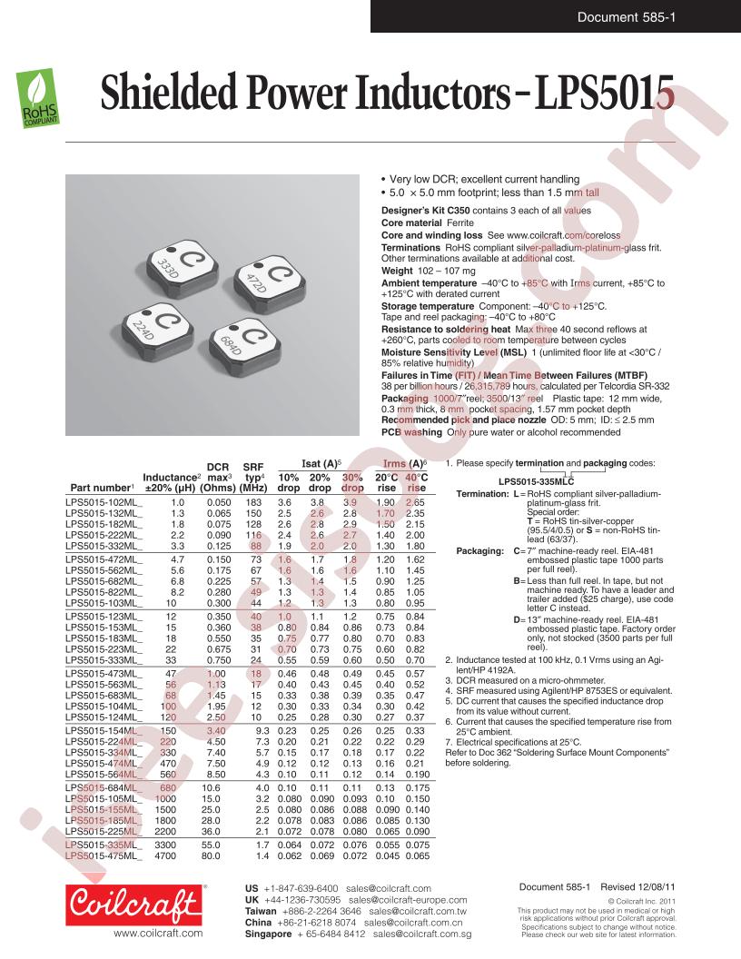 LPS5015-335MLC