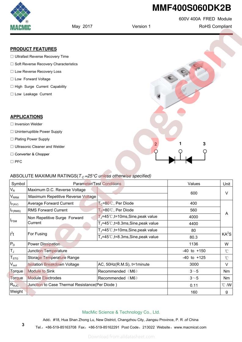MMF400S060DK2B