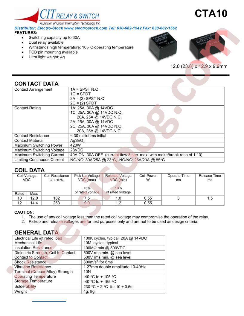 CTA101CS20VDC