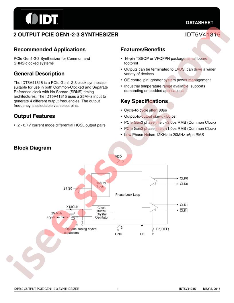 IDT5V41315