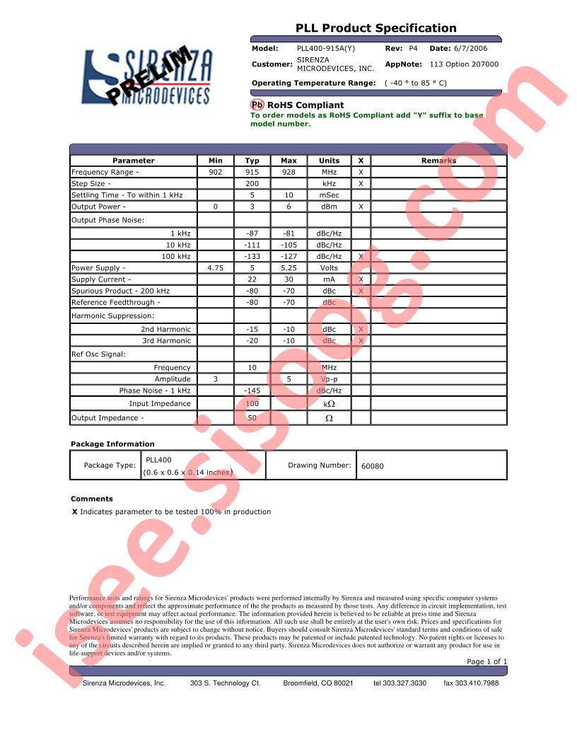 PLL400-915A