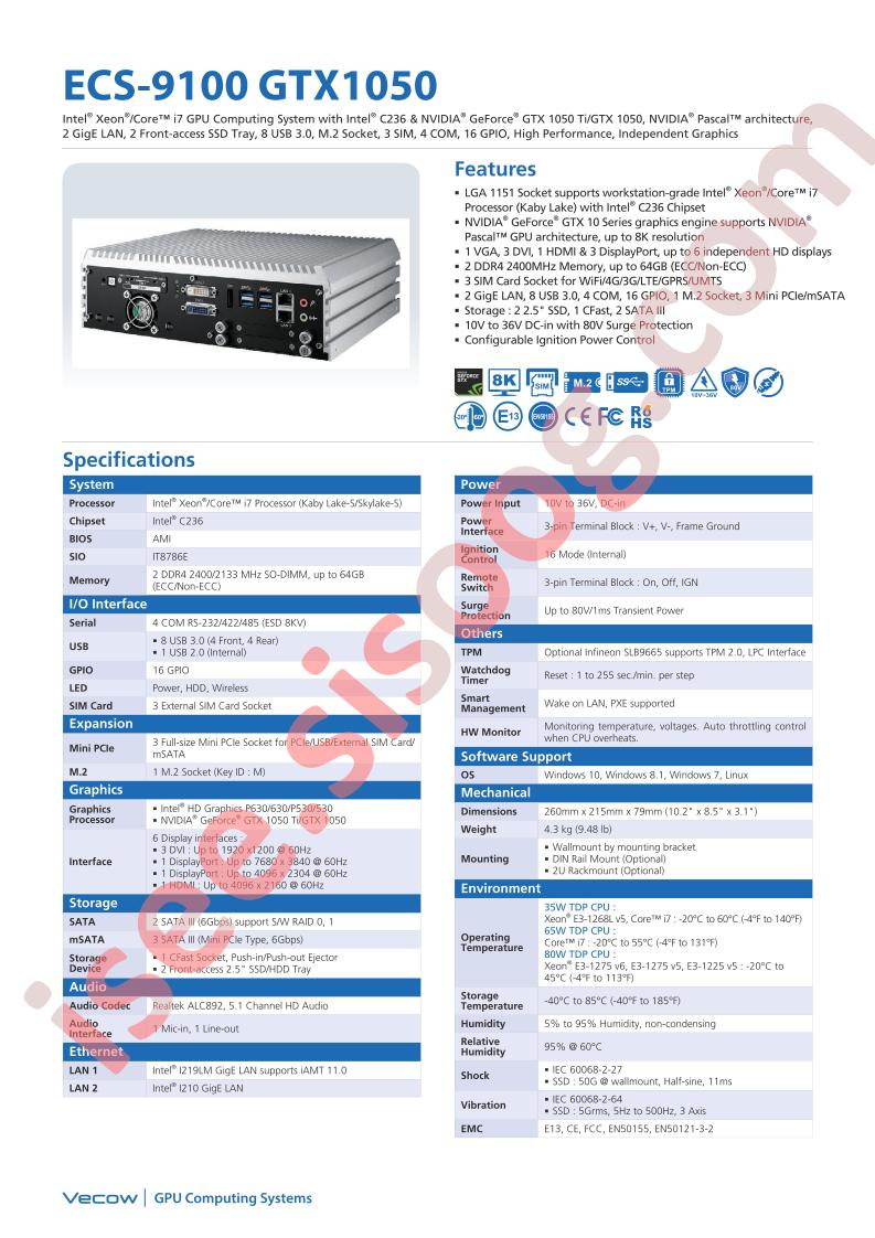 ECS-9100GTX1050