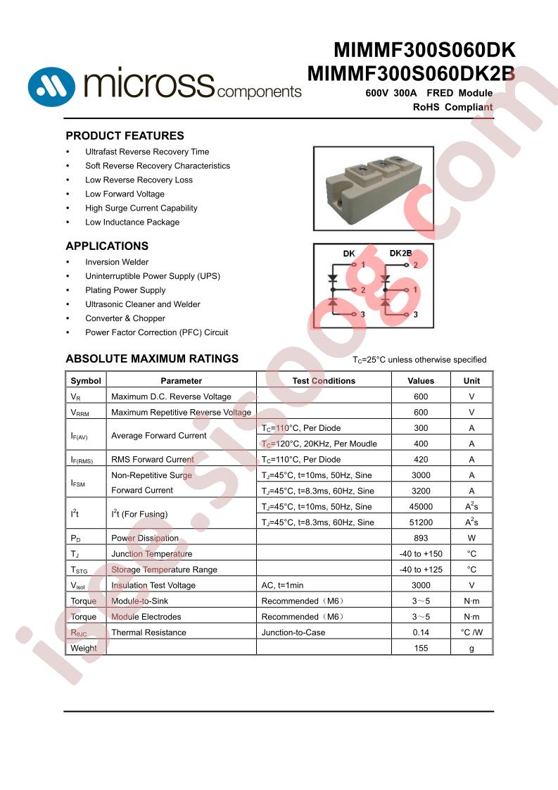 MIMMF300S060DK2B