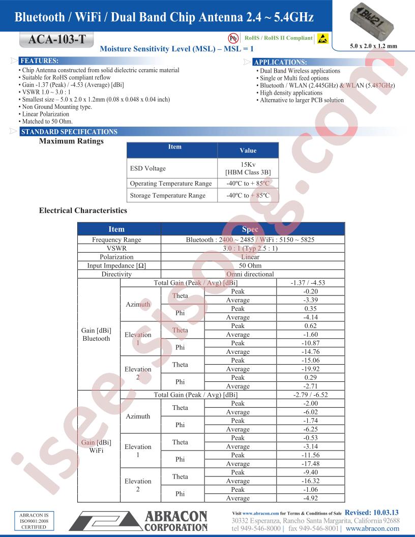 ACA-103-T