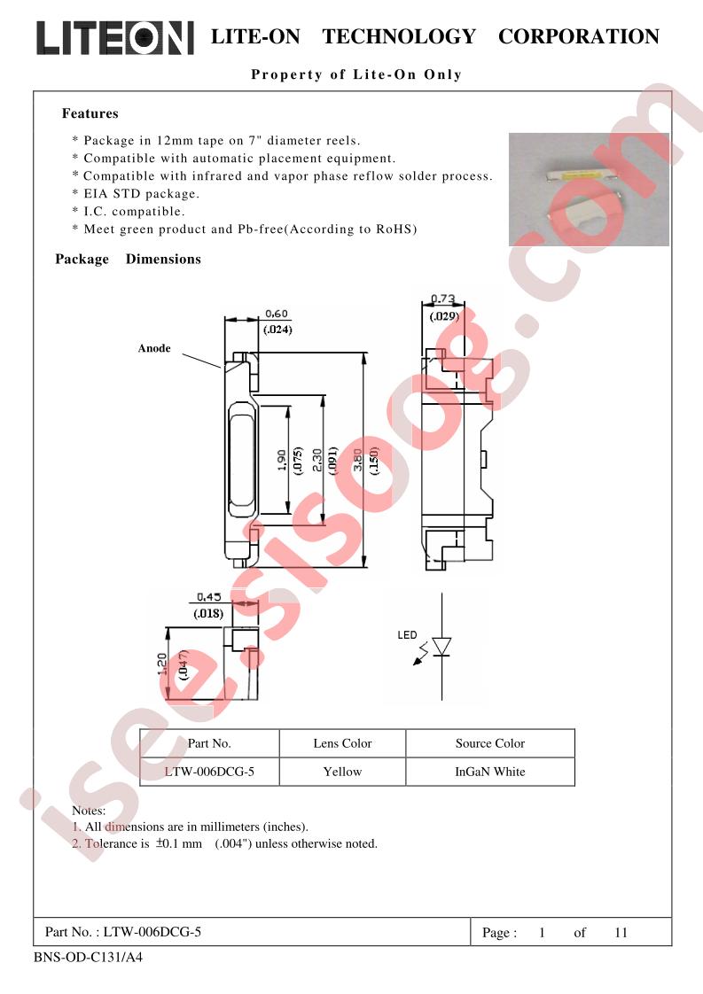 LTW-006DCG-C31