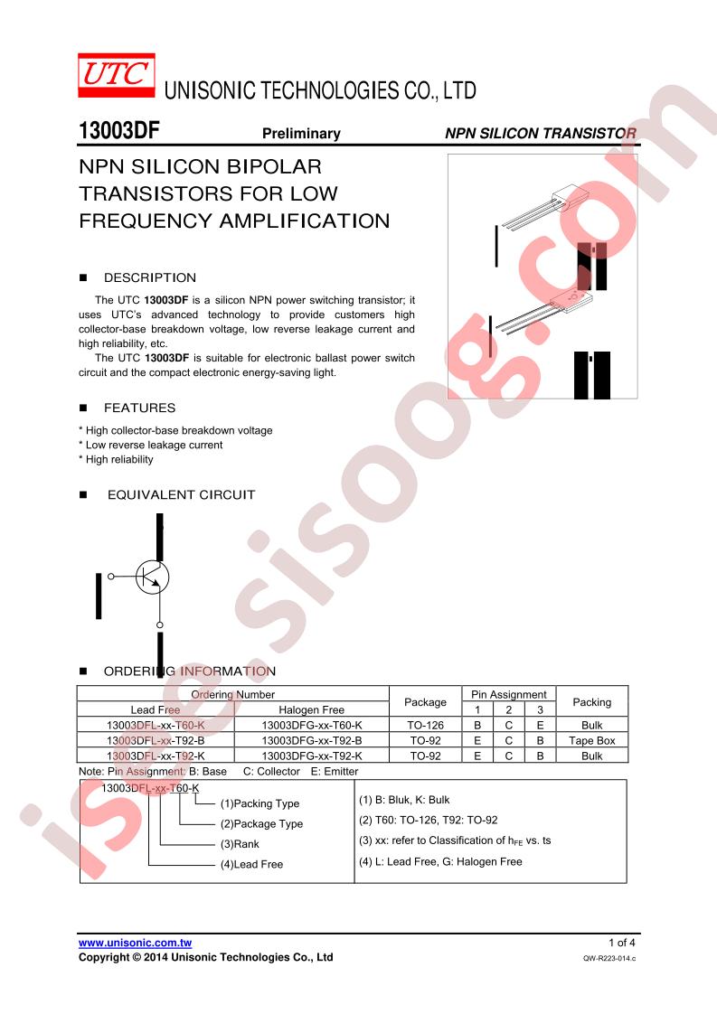 13003DFL-A-T60-K