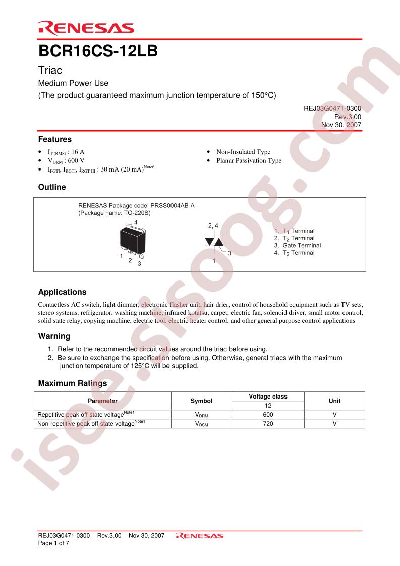 BCR16CS-12LB