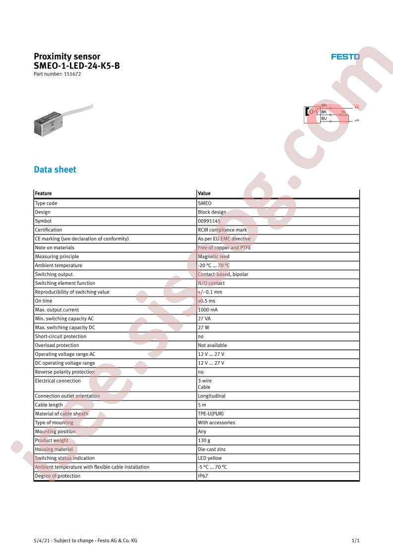 SMEO-1-LED-24-K5-B