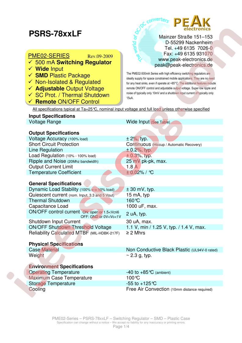 PSRS-7805LF