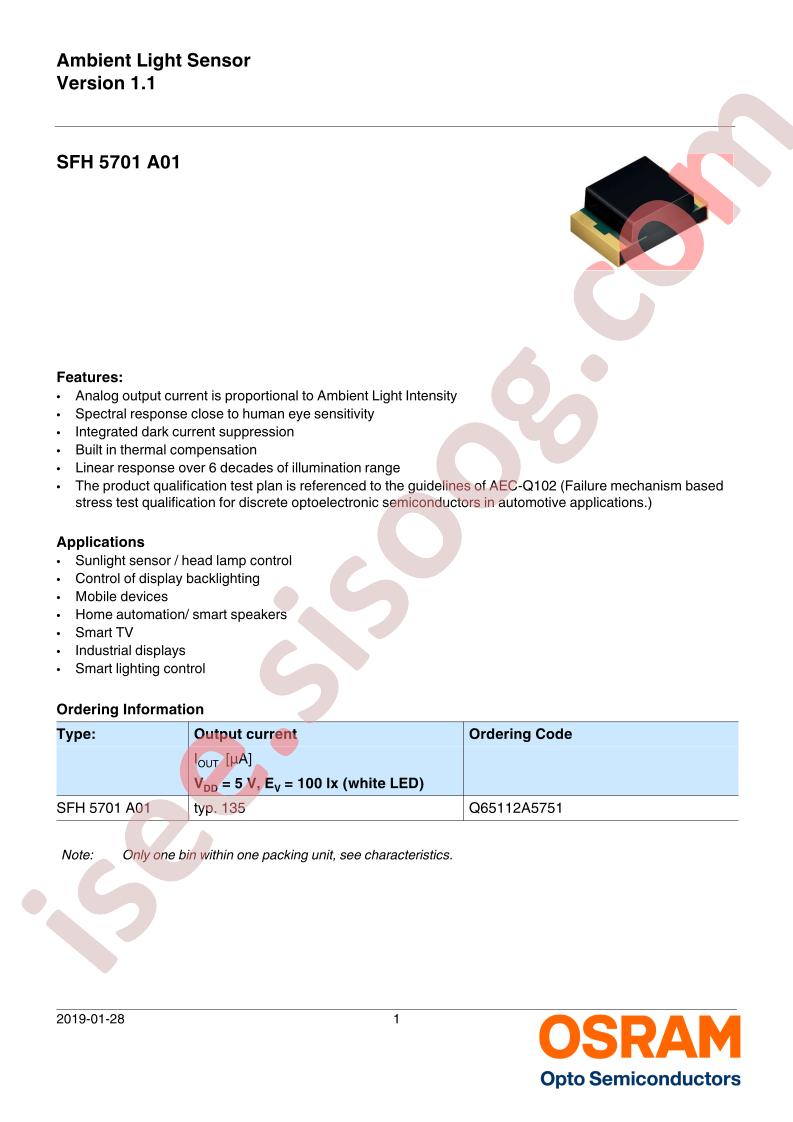 SFH5701A01
